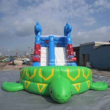 T8-1428 Cartoon Turtle Inflatable Slide
