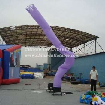 D2-3 Air Dancer Inflatable Purple Tube Man For Advertising