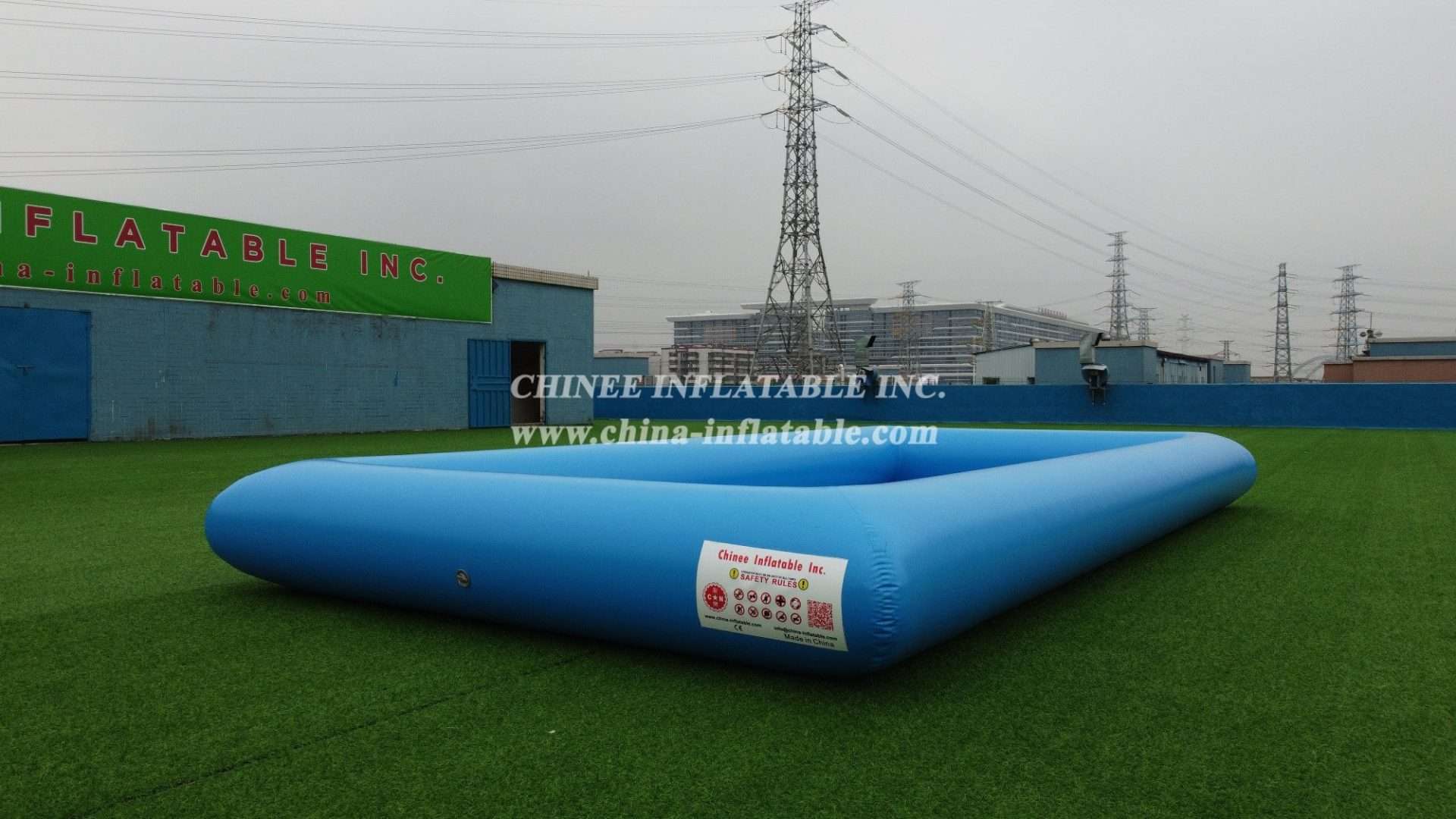 Pool2-541 Blue Inflatable Water Pool - Imagen 4