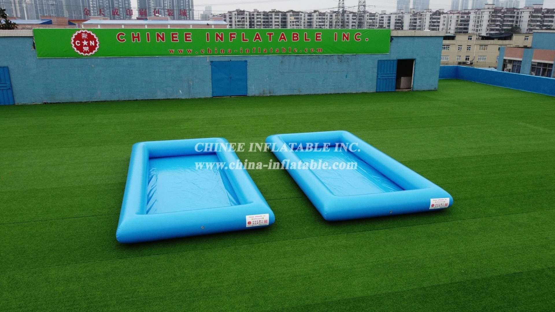 Pool2-541 Blue Inflatable Water Pool - Imagen 2