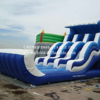 T8-1051 Sea Wave Inflatable Slide