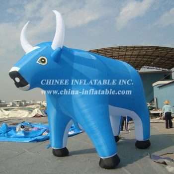 Dibujos animados1-711 Toro azul hinchable Dibujos animados