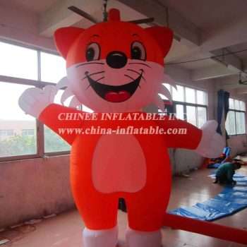 Cartoon2-079 Gato azul insuflável Cartoons