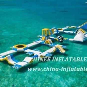 Parque aquático insuflável