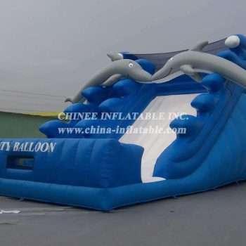 T10-130 Dolphin Giant Inflatable Water Slides