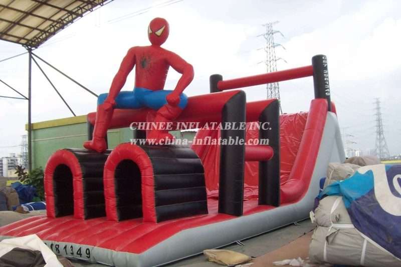 T7-172  Spider-Man
 Superhero Inflatable Obstacles Courses - Image 2