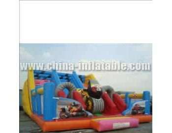 T8-1078 Motorbike Inflatable Slide