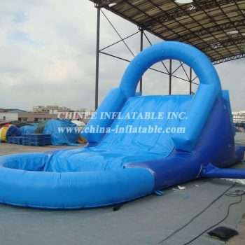 T8-606 Blue Giant Inflatable Dry Slide
