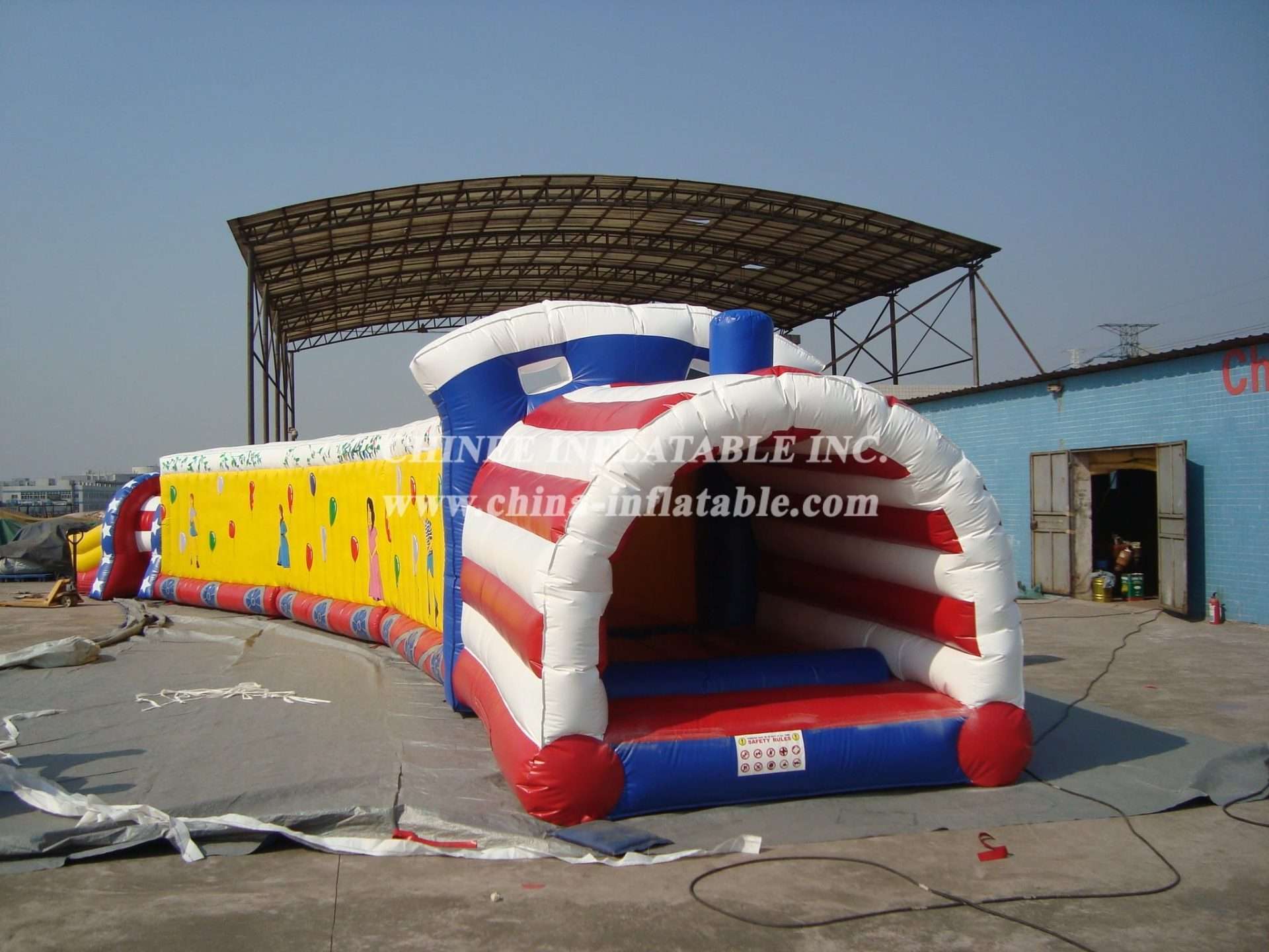 Tunnel1-20 Tunnel gonfiabile all'americana