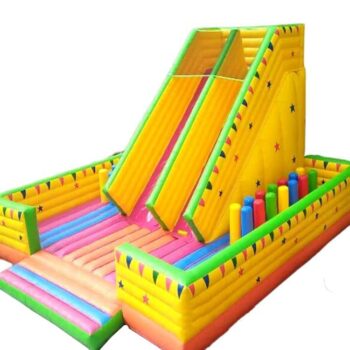 H2-1136 Large yellow theme park inflatable slide
