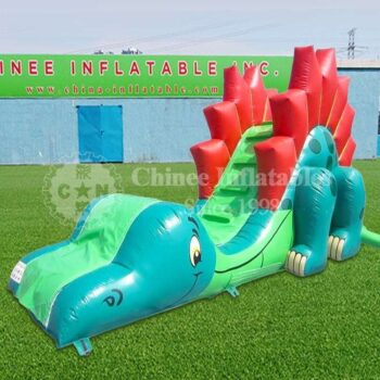 H2-1482 Cartoon dinosaur inflatable slide