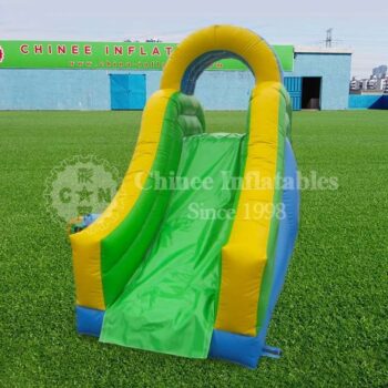 H2-1487 Green theme children's inflatable slide