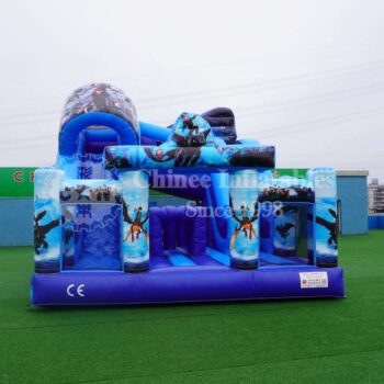 H2-1546 How to train your dragon inflatable dry slide