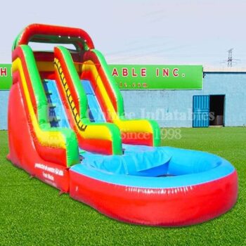 H2-2095 Pool party giant inflatable water slide