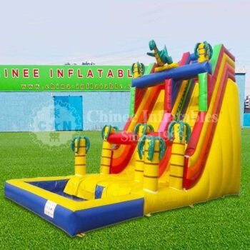 H2-2099 Dinosaur giant inflatable water slide
