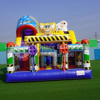 H3-0236 Doctor of Science Bouncy Castle Inflatable Slide