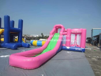 T8-573 Toboggan gonflable Pink Long Size