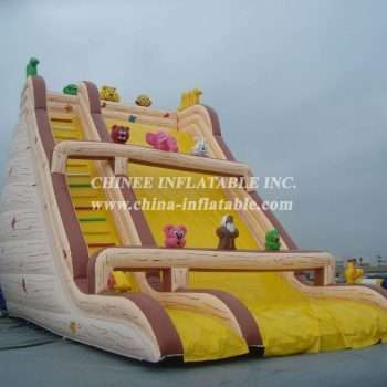 T8-155 Giant Jungle Themed Inflatable Slide