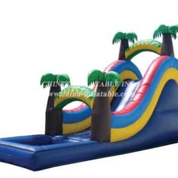 T8-295 Jungle Themed Inflatable Dry Slide