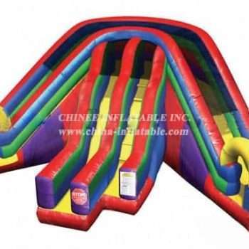T8-413 New Design Colorful Inflatable Dry Slide for Outdoor Used