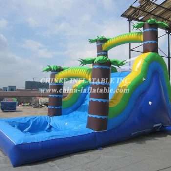 T8-642 Jungle Themed Inflatable Slide