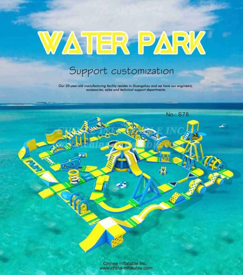 S78 Inflatable Water Park Aqua Park Water Island - Image 2