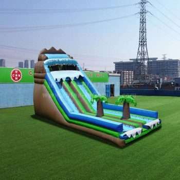 T8-466 Jungle Theme Inflatable Dry Slide