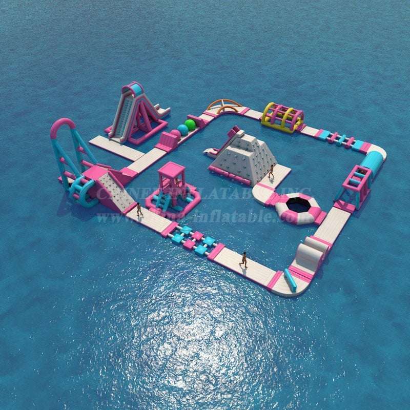 Parque aquático insuflável