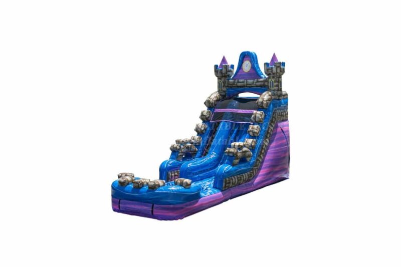 WS1416-15FtMagicCastleWaterSlideSL-WM-02.jpg Inflatable Water Slide