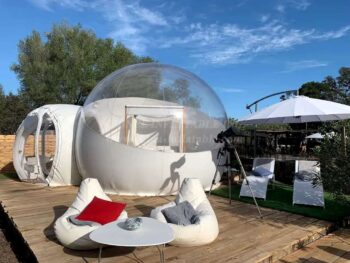 Tent1-5015 Tente de camping Tente à bulles gonflable transparente pour adultes