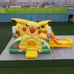 T2-4444 Pokémon Pikachu Bouncy Castle With Slide