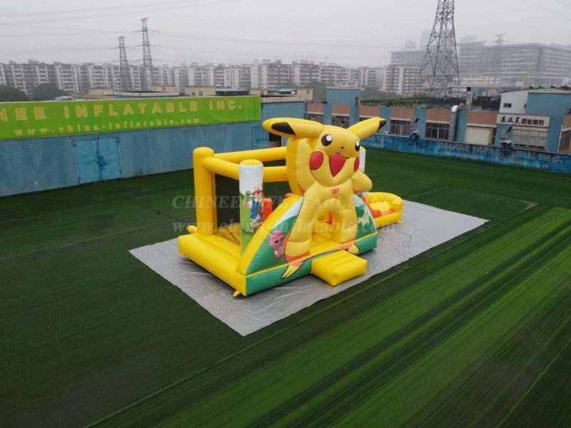 T2-4444 Pokémon Pikachu Bouncy Castle With Slide - Image 3