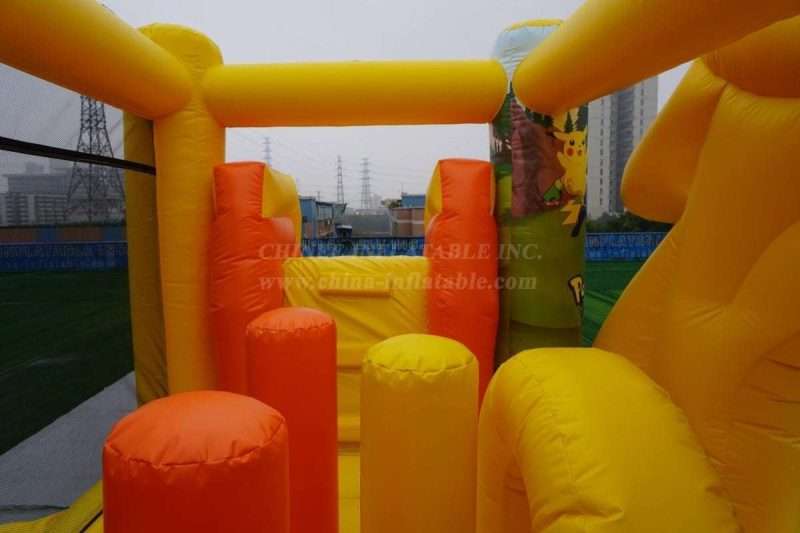T2-4444 Pokémon Pikachu Bouncy Castle With Slide - Image 9