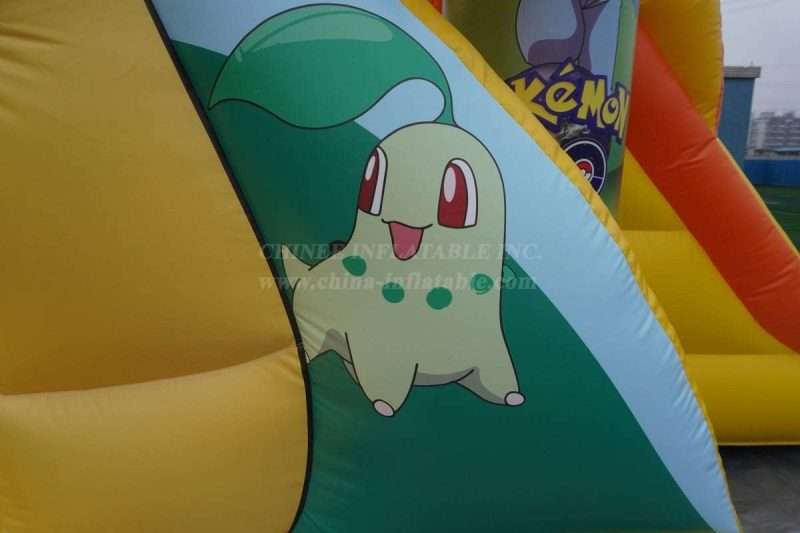 T2-4444 Pokémon Pikachu Bouncy Castle With Slide - Image 11