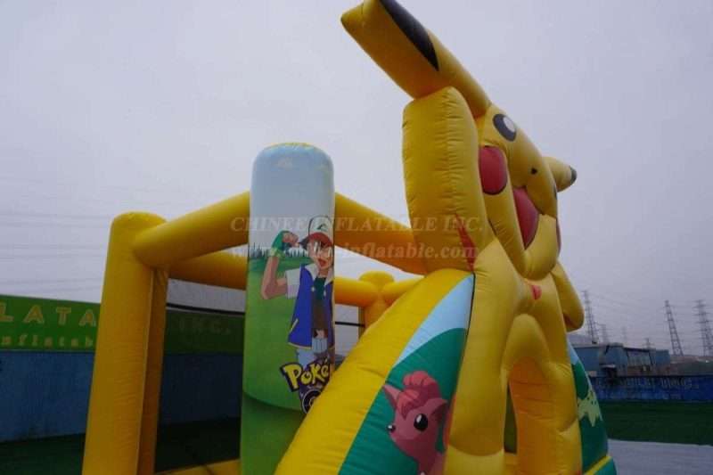 T2-4444 Pokémon Pikachu Bouncy Castle With Slide - Image 7