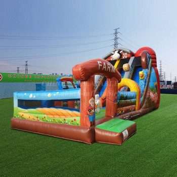 T8-4532 Farm Inflatable Dry Slide