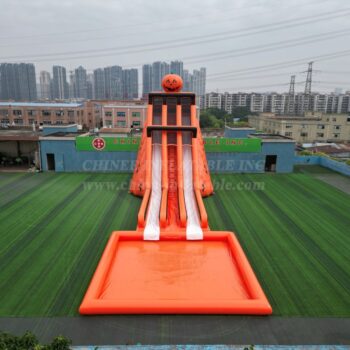 T8-4177B Halloween Pumpkin Slide & Pool