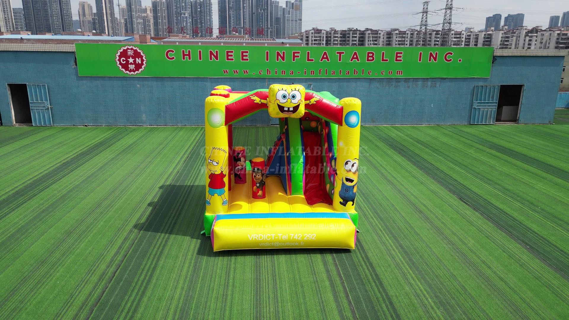 T2-8201 Cartoon Character Collection Inflatable Bounce House