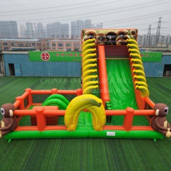 T6-4388 Monkey Inflatable Slide Funcity