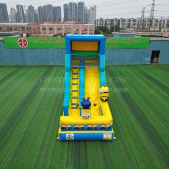 T8-4209B Minions Theme Inflatable Slide