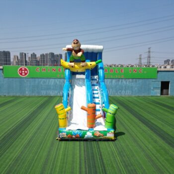 T8-4959 Surfing Monkey Madness Inflatable Slide
