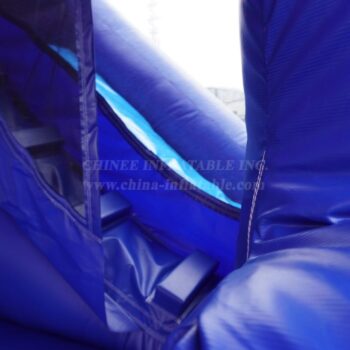 T2-8203B Castello gonfiabile a tema Stitch con scivolo e piscina