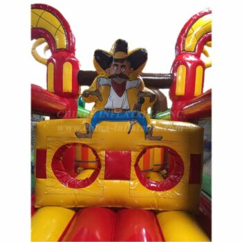 Corsa gonfiabile impegnativa