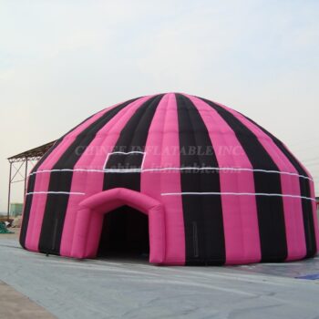 Tent1-370B Black And Pink Inflatable Dome