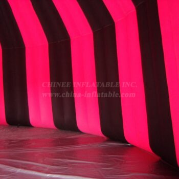Tent1-370B Black And Pink Inflatable Dome