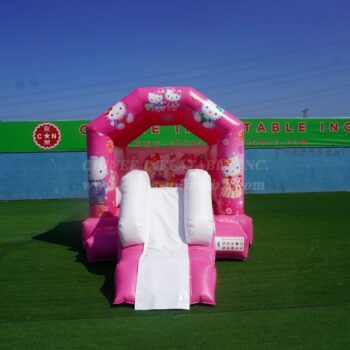 T2-1054C قلعة هالو كيتي النطاطة المزودة بزلاقة