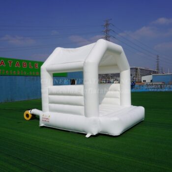 T2-3553B White Wedding Bounce House