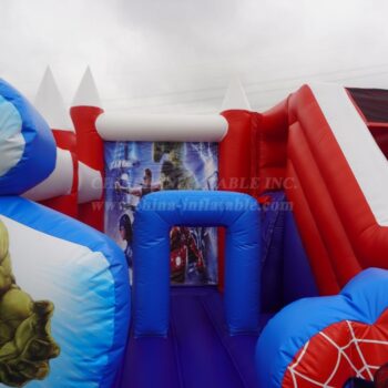 T2-8105B Marvel Super Hero Bouncy Caste With Slide