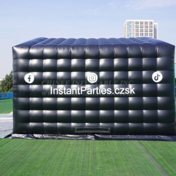 Tent1-704C Inflatable Cube Tent Black Party Tent