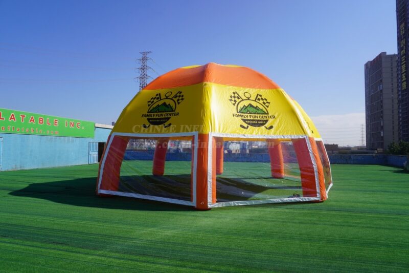 Tenda insuflável para aranhas